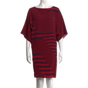 Michael Kors Striped Knee-Length Dress Size: S